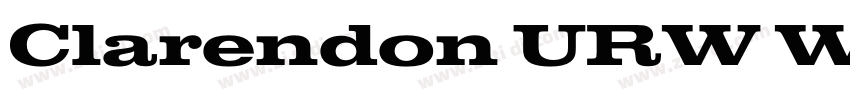 Clarendon URW Wide R字体转换